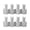 Silvery, variant on Universal Tire Valve Stem Caps with Core Remover Tool - Silver Slotted Head for Cars & Motorcycles, 8-Piece Set