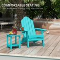 thumbnail image 6 of Dycanpo Folding Adirondack Chair Set of 5,Fire Pit Patio Garden Chair with Cup Holder,Aruba Blue, 6 of 6