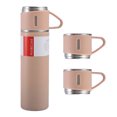 thumbnail image 2 of Juego de Tazas Acero Inoxidable 304 Cgtredaw Rosa Regalo Negocios Portátiles Con Tres Tapas para Hombres Y Mujeres, 2 of 9