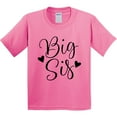 thumbnail image 3 of Inktastic Big Sis Girls Cute Sister Announcement Youth T-Shirt, 3 of 5