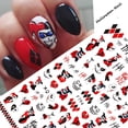 thumbnail image 3 of Diseño de uñas de Halloween 3D Anime Joker Spider Snake Sliders Pegatinas de uñas, 3 of 4
