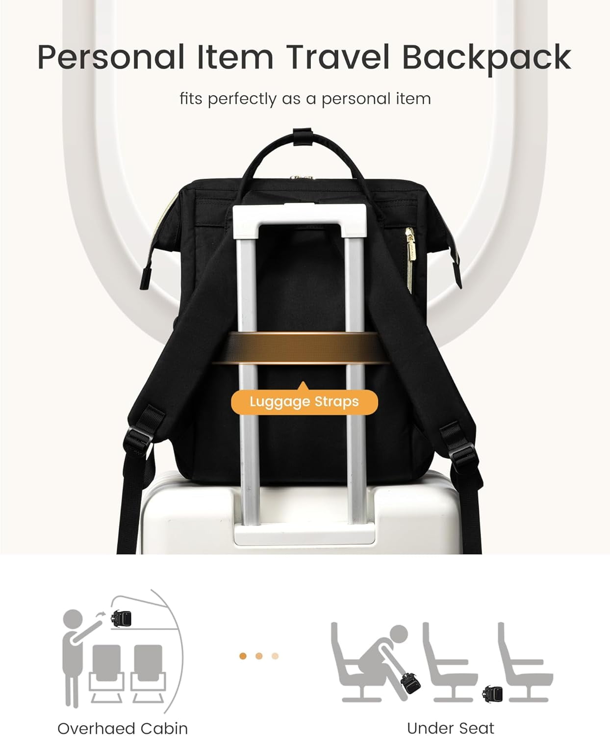 LOVEVOOK Laptop Backpack for Women with Giant Tumbler Holder Pocket,15.6 inch Waterproof Travel Backpack Purse Computer Laptop Bag,Professional Work College Nurse Teacher Backpack Casual Daypack