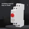 thumbnail image 3 of Botón Push Din Rail, Fácil de Instalar Space Wavion Din Rail Push Push Botón Interruptor AC230V Para contactor, 3 of 7