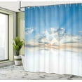 thumbnail image 5 of Ambesonne Scene Shower Curtain, Blue Sky Freedom Clouds, 69"Wx70"L, Pale Blue White, 5 of 5