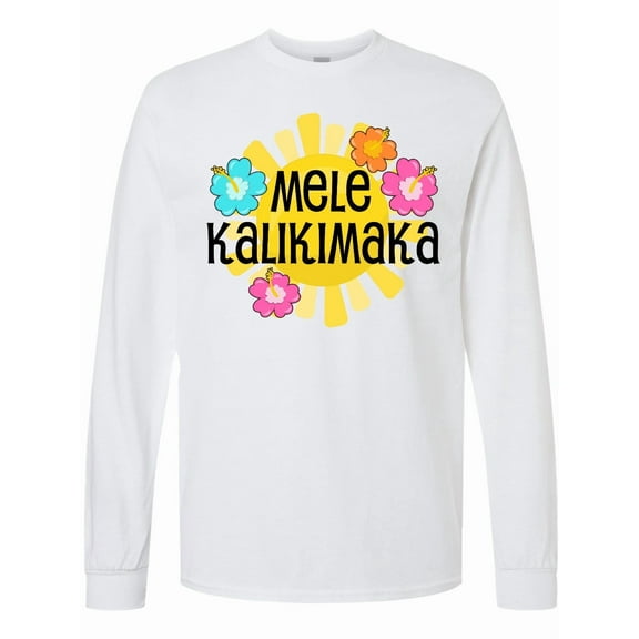 Inktastic Mele Kalikimaka Long Sleeve T-Shirt