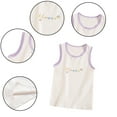 thumbnail image 3 of LYMAYTER 3-8T Kids Toddler Girls Casual Tank Vest Tops Baby Lace Edge Spaghetti Strap Tank Undershirts Cotton Cute Print Vest, 3 of 9