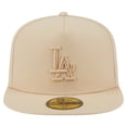 thumbnail image 2 of Men's New Era Light Beige Los Angeles Dodgers Color Pack A-Frame 59FIFTY Fitted Hat, 2 of 5
