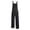 Black, variant on comerut Women Overalls Front Zipper Waterproof Adjustable Shoulder Strap Thermal Windproof Sleeveless Anti-static Plus Size Pockets Outdoor Jumpsuit