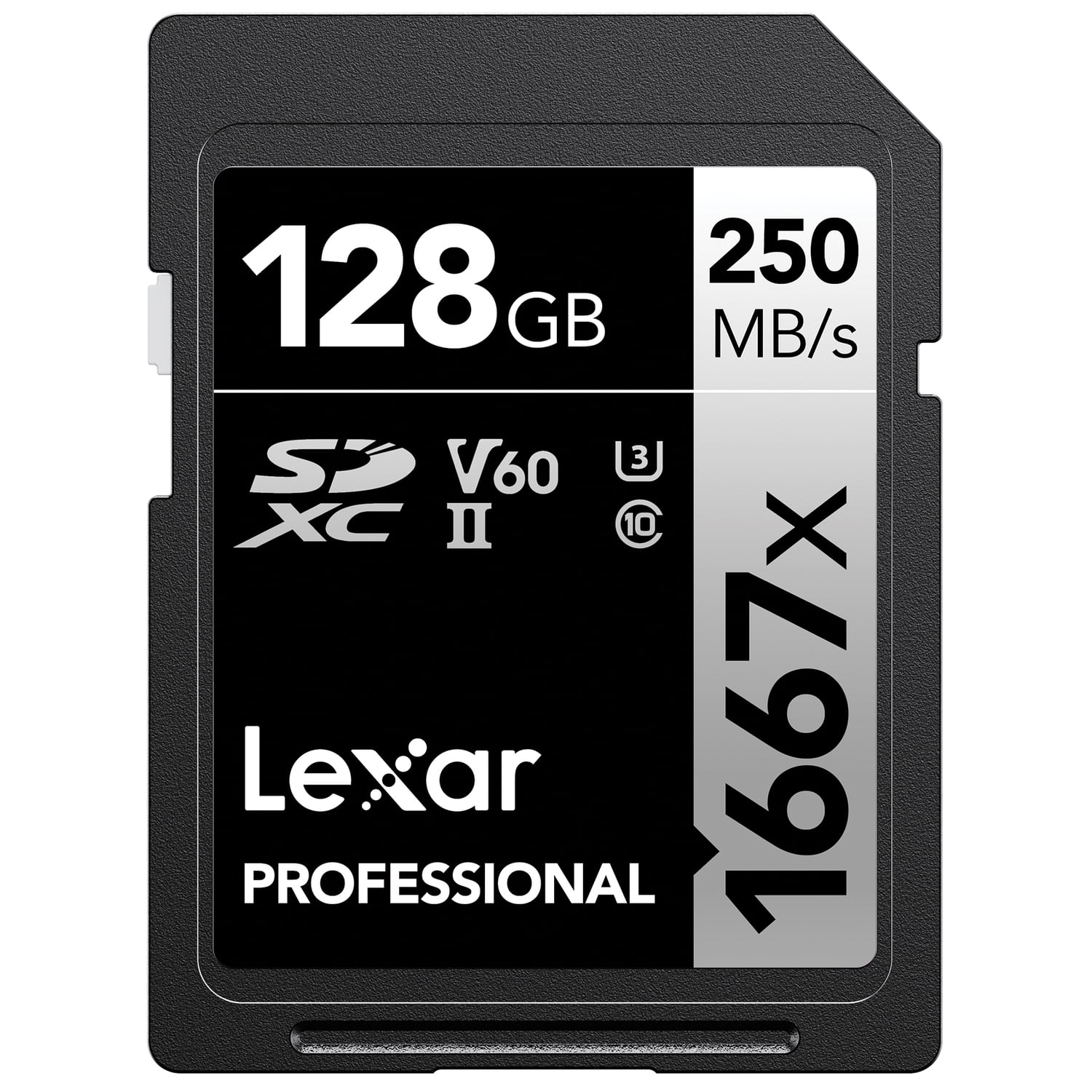 Lexar Professional SDHC/SDXC 1667x UHS-II 128gb Memory Card 2 Pack LSD128CBNA1667 
