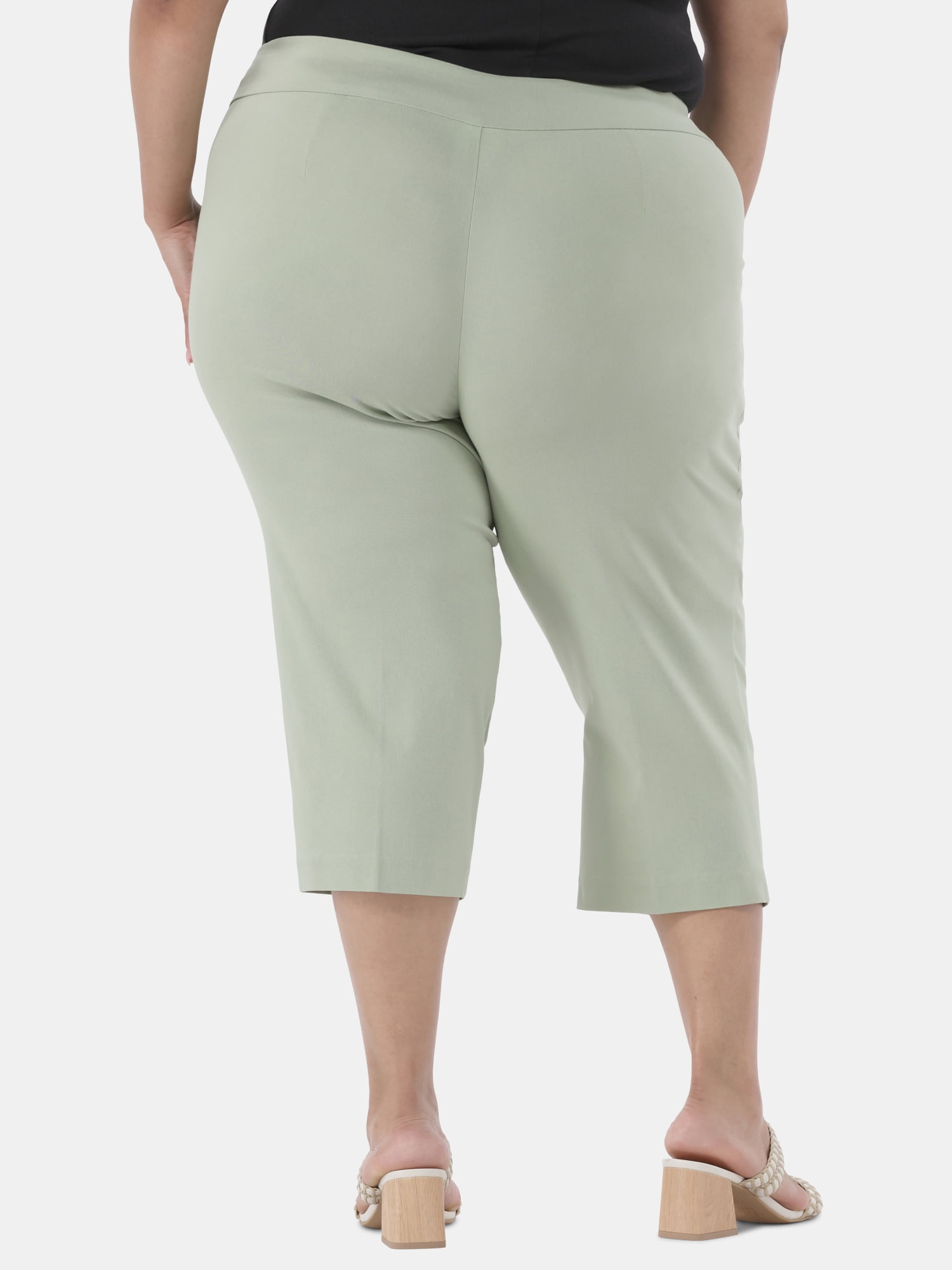 JMS Just My Size by Hanes Women’s Plus Size Millennium Capri Pants, Sizes 1X-4X