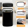 13 Gallon Automatic Stainless Steel Kitchen Trash Bin with Motion ...