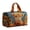 B-7B, variant on MMJ Cow Plaid Travel Bag Large Capacity Shoulder Tote Handbag Weekend Overnight Gym Duffle with Adjustable Strap Brown