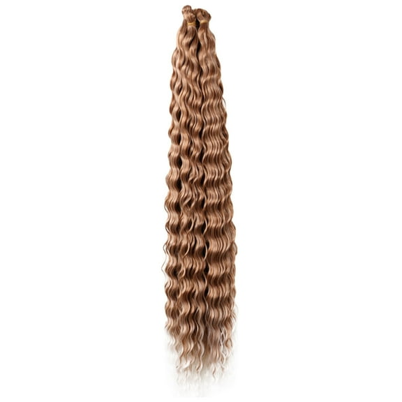 LHWEN 20 Inch Water Brazilian Virgin Human Hair 10A Unprocessed Wet and Wavy Bundles Double Weft Deep Curly Weave 1 Bundle Soft Silky No Shedding No Knotting