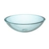 UltraGlass Vessel Sink in Pure and Clear