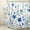 Blue, variant on Yellow Sunflower Camper RV Shower Curtain for Travel Trailer Bathroom, Farmhouse Floral Camping Fabric Stall Small Narrow Shower Curtains Set, Happy Camp Outdoor Decor Accessories with Hooks 47X64