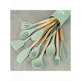thumbnail image 6 of 12-Piece High-End Non-Stick Silicone Kitchen Utensils Set - Heat-Resistant Ergonomic Wooden Handle, 6 of 11