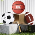 thumbnail image 4 of Set de pelotas deportivas Sratte Soccer Basketball con bomba, 4 of 7