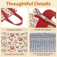 thumbnail image 4 of Pioneer Flower Floral Print Pattern Insulated Lunch Bag for Women & Adults,Large Portable Soft Cooler Lunch Bag,Thermal Food Storage Tote with Pearl Cotton,8.66L,8.75x5.75x9.5 Inch, 4 of 6