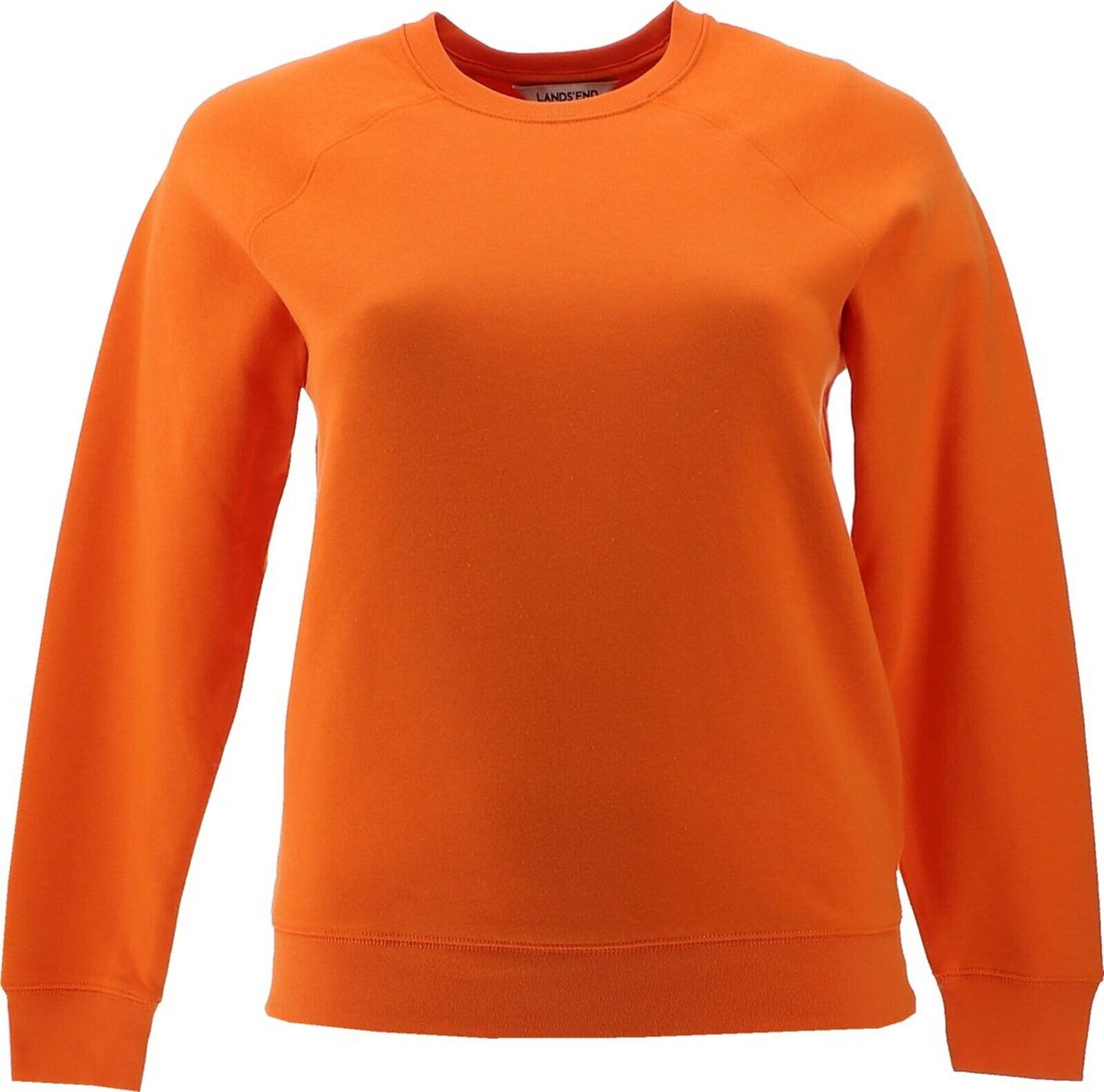 Lands' End Crew Neck Sweatshirt White S 