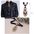 thumbnail image 4 of Bangcool Men Necktie Rhinestone Small Decorative Shiny Wedding Necktie Party Necktie, 4 of 10
