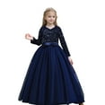thumbnail image 3 of Xijirk Girls Dresses,And Shine Long Formal Dress for Girls Elegant Party Gown With Sequin Detailing For,Dresses for Girls,Blue,8-9 Years, 3 of 9