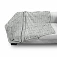thumbnail image 3 of Cat Lover Soft Flannel Fleece Blanket, Vertical Stripes with Doodle Hearts Hipster Cats Hand Drawn Design, Cozy Plush for Indoor and Outdoor Use, 70" x 90", Pale Grey Rose and White, by Ambesonne, 3 of 6