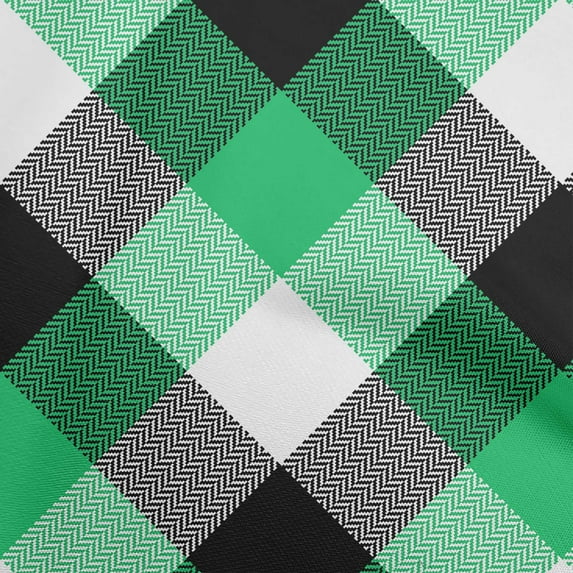oneOone Cotton Poplin Green Fabric Tartan Fabric For Sewing Printed Craft Fabric By The Yard 42 Inch Wide