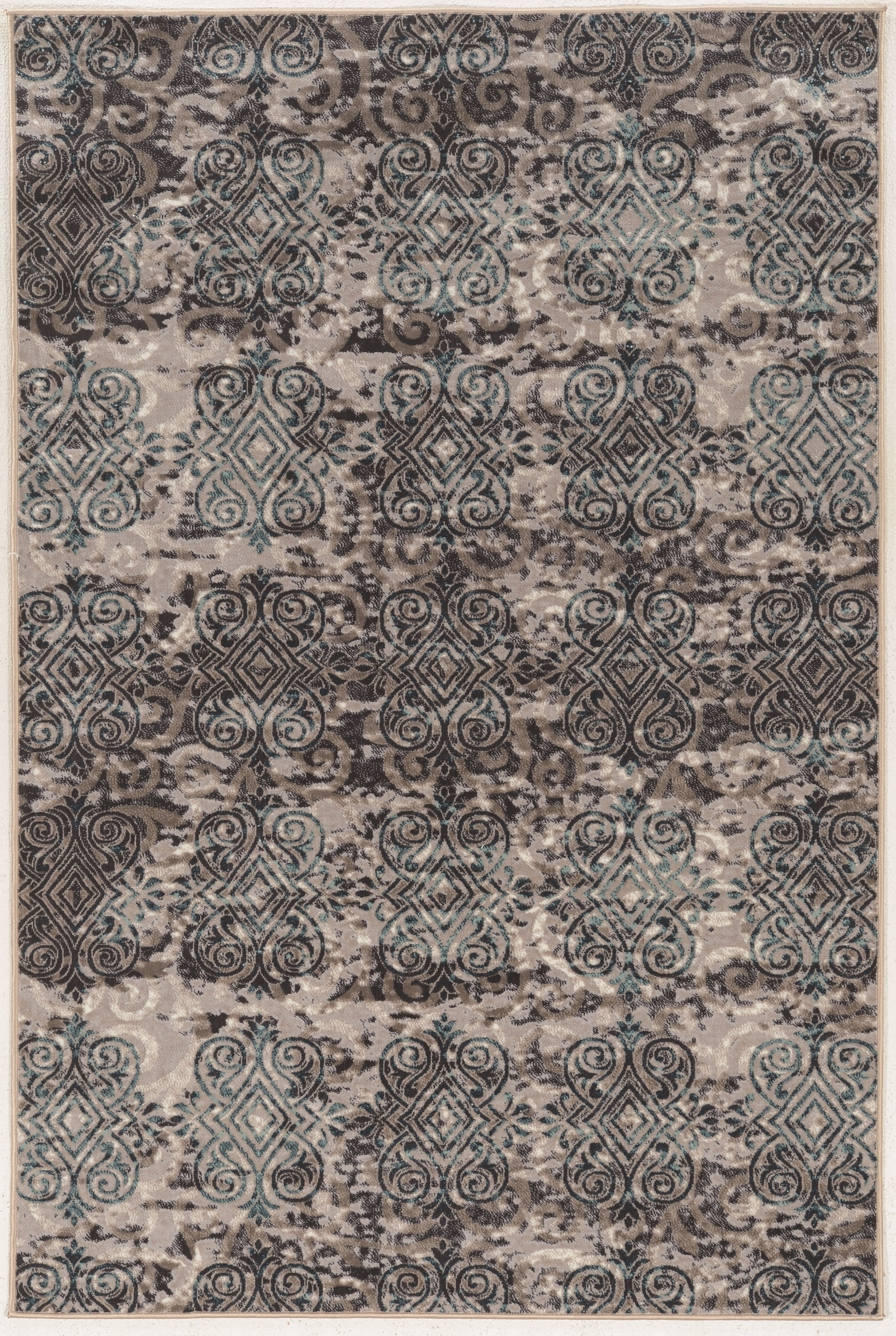 2 x 10 Gray Linon Vintage Collection Belouch Blue Synthetic Rugs 2 x 10 Gray Linon Vintage Collection Belouch Blue Synthetic Rugs
