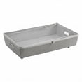 thumbnail image 2 of (2 pack) Better Homes & Gardens Rolling Under-Bed Storage Bin with Zipper, Gray, 2 of 10