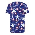 thumbnail image 5 of Ernkv Men's Slim Fit Tops Clearance Holiday Short Sleeve Shirts Round Neck Pullover Independence Day Usa Flag Print Tees Clothing Summer Fashion Dark Blue XXXL, 5 of 5