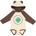 thumbnail image 3 of Inktastic Peace Love Earth Boys or Girls Long Sleeve Baby Bodysuit, 3 of 5