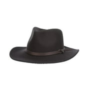 Dorfman Pacific Men's Napier Provato Knit Outback Black Faux Hat WP1-BLK