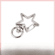 thumbnail image 2 of Llavero con estrella de cinco puntas de color galvanizado, llavero de aleación de zinc, colgante de muñeca, accesorios con puntos coloridos, 2 of 5