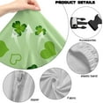 thumbnail image 7 of SCRAWLGOD St. Patrick's Day Shamrock Heart Print Light Green Print Gaming Chair Cover with Armrest Cover, Soft Computer Chair Seat Cover Backrest Slipcovers Rotating Desk Chair Seat Protectors, 7 of 7