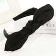 thumbnail image 2 of Simple Bow Knot Headband for Women Suede Style Hair Hoop Sweet Fashion Accessory, 2 of 3