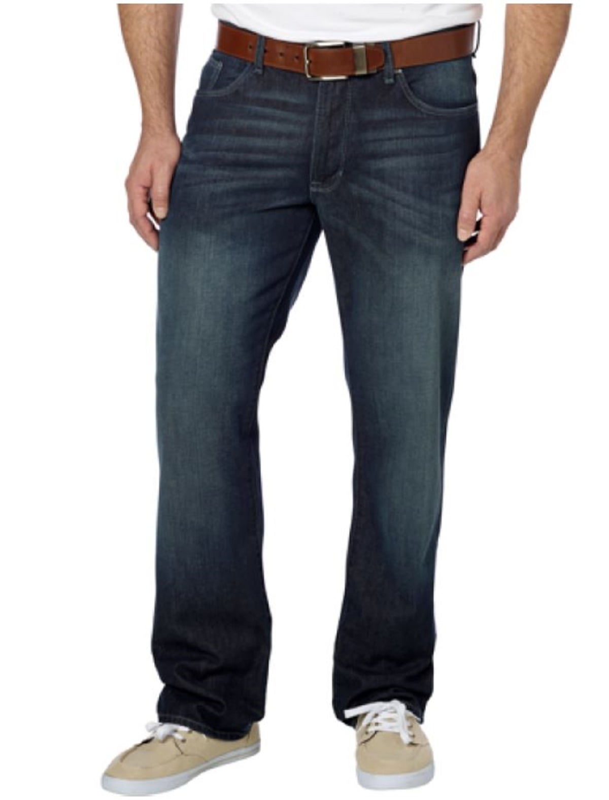 DKNY Jeans Mens 'Soho' Relaxed Fit Jeans (30W x 30L, Dark Wash ...