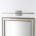 thumbnail image 3 of JONATHAN Y Makena 28" Modern Minimalist Dimmable Integrated LED Metal Wall Sconce, Nickel, 3 of 8