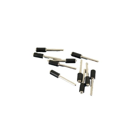 1/4 Mandrel - TEMO 10 pc 1/4 inch (6mm) Rubber Mandrel Sand Drum Holder 1/8 inch (3mm) Shank for Dremel and Compatible Rotary tool