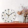 thumbnail image 2 of GZHJMY Valentine's Day Heart Wall Clock, Silent Non Ticking Battery Operated Round Clock for Kitchen Office School Home Decorative, 2 of 7