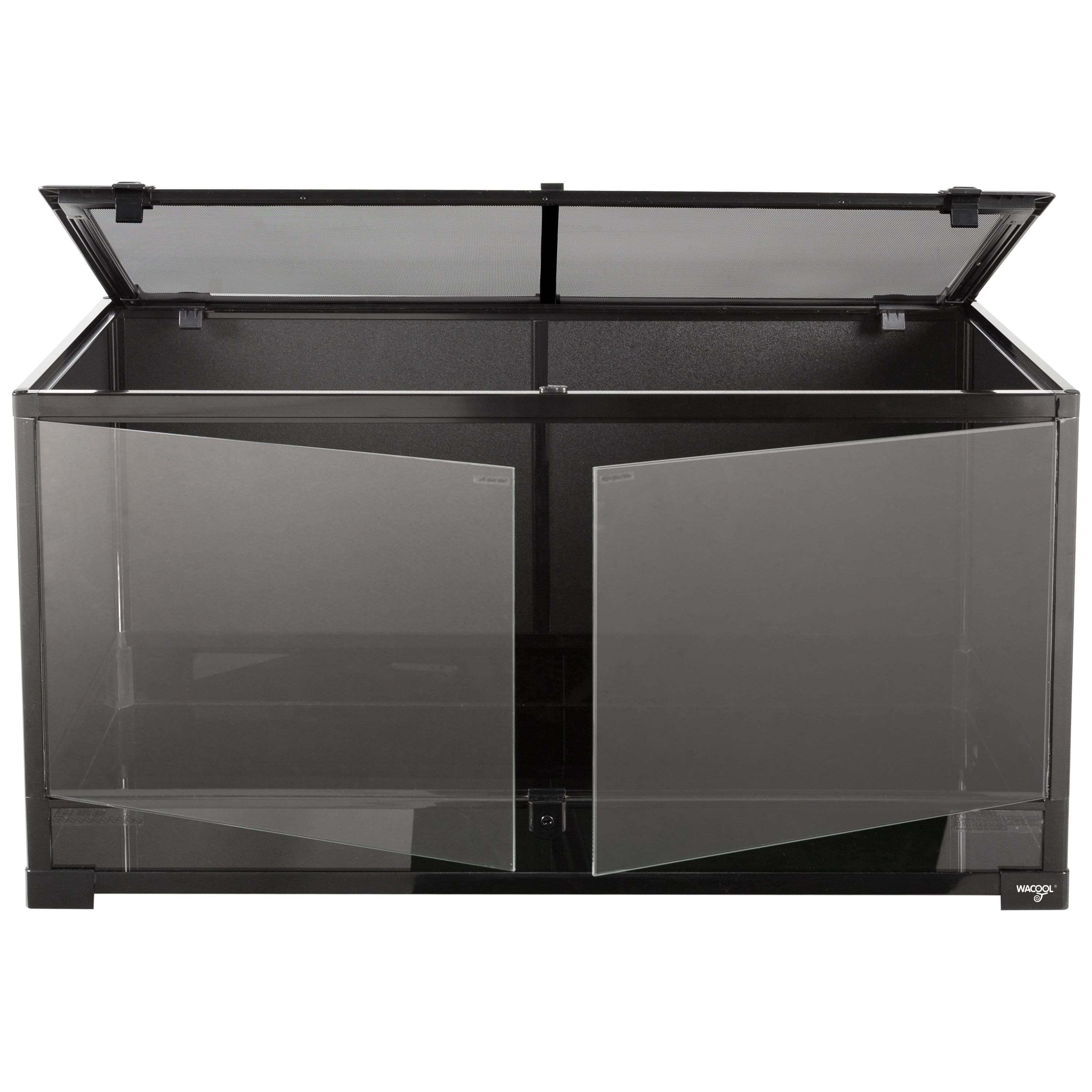 WACOOL  40 gallon Reptile Terrarium for Reptile and Amphibian, 36 x 18 x 18 inches, Black