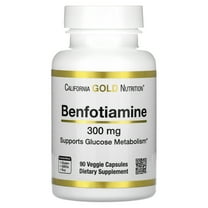 California Gold Nutrition Benfotiamine, 300 mg, 90 Veggie Capsules