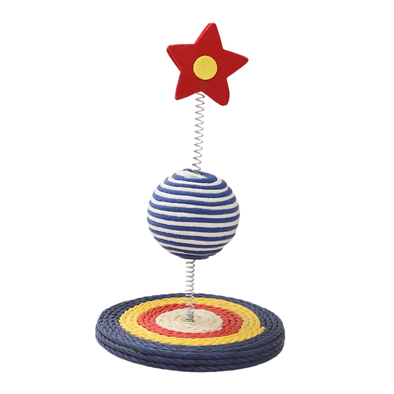 Bvdfgk Sisal Cat Scratcher Furniture Protection Gift Unique Shape Decorative Interactive Exercise Paws Toys Scratching Post