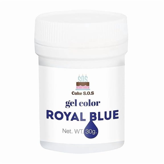 Royal Blue Gel Food Color for Cake Decorating, 30 Grams
