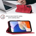 thumbnail image 6 of Mantto Flip Wallet Case for Samsung Galaxy S23 FE,with ID Credit Card Slots & Cash Pocket,Durable PU Leather Magnetic Clasp Folio Kickstand Shockproof Wrist Strap Phone Case for Women Men,Red, 6 of 7