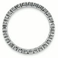 thumbnail image 2 of Sterling Silver Stackable Expressions White Topaz Ring Size 8, 2 of 3