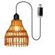 thumbnail image 2 of Fiudx Lámpara Colgante de Ratán Estilo Bohemio, Funciona con Pilas, Diseño Tejido a Mano, Lámpara de Exterior Resistente a La Intemperie, Ip55 Impermeable, Luz Suave y Cálida, Decoración para Jardín, 2 of 6