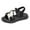 Black, variant on LUOGENLI Slippers Girls Slippers Size 1.5 Kids Shoes Fashion Casual Flat Fish Mouth Sandals Comfortable Soft Sole Kids Beach Sandals Girls Slippers Size 12T Girls Slippers Size 13-1 Big Kid Black 31