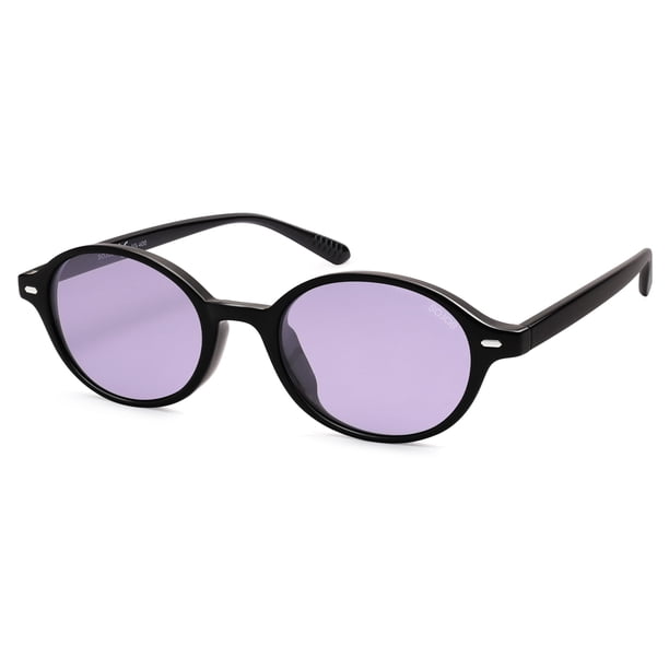 Gafas de Sol SOJOS de Moda Polarizadas Ovaladas Retro SJ2611 Negro/Púrpura
