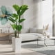 thumbnail image 2 of QinaQin Árbol artificial tipo platanera con maceta blanca alta, planta tropical decorativa ideal para sala, entrada, terraza u oficina, 2 of 7
