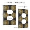 thumbnail image 4 of Zufioo Gold Mandala Print Switch Wall Plate, Dustproof and Heat-resistant Decorative Wall Switch Cover, Suitable for Residential and Commercial Areas-Mid-size, 4 of 7